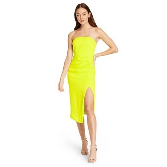 cushnie target Dresses & Skirts - Cushnie x Target Strapless Green Slit Dress Size 6